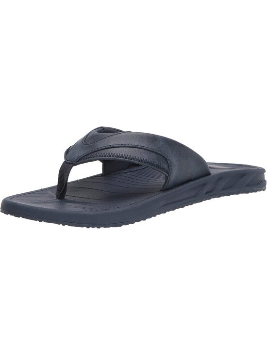 Men\'s Navy Slip-on Flip Flop Comfort Sandals with Enhanced Grip Cushioning main image 4